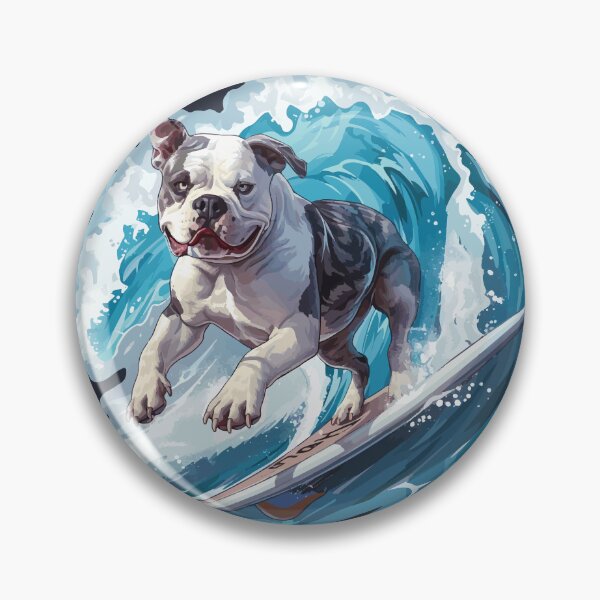 Item preview, Surfing American Bully designed and sold by VelvetRoom.