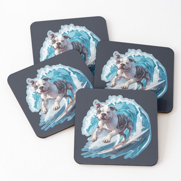 Item preview, Surfing American Bully designed and sold by VelvetRoom.