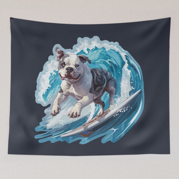 Item preview, Surfing American Bully designed and sold by VelvetRoom.