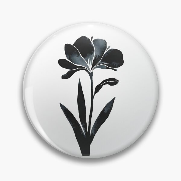Item preview, one black flower designed and sold by erryaccess.