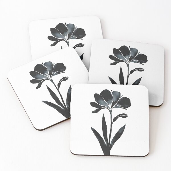 Item preview, one black flower designed and sold by erryaccess.