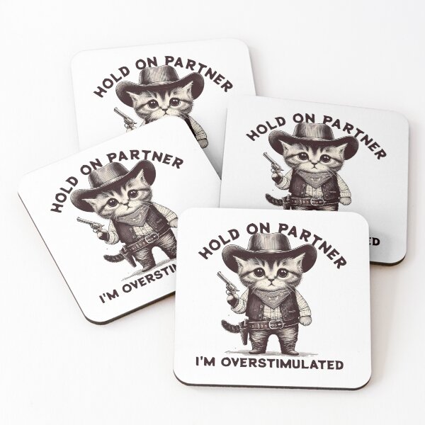 Item preview, Hold On Partner I'm Overstimulated designed and sold by svarupa.