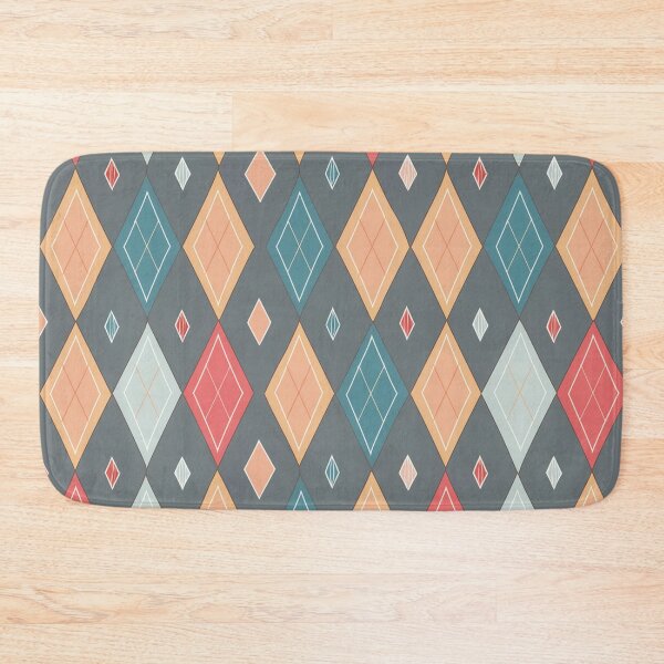 Item preview, A design of a whimsical Argyle pattern with playful, irregular diamond sizes and unexpected colors. designed and sold by HEMRO.