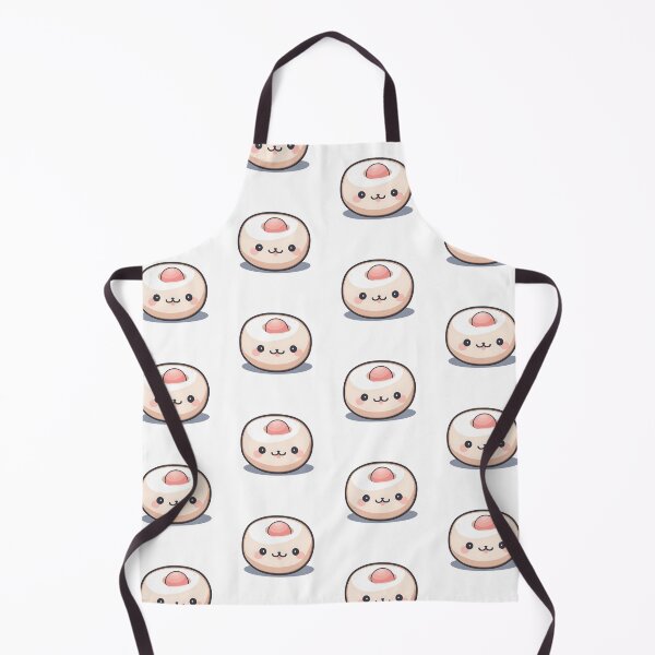 Item preview, Cute Round Mochi Design - Minimal Light Pink Japanese Treats Illustration designed and sold by CrownedCanvas.