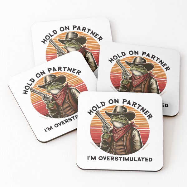 Item preview, Hold On Partner I'm Overstimulated designed and sold by svarupa.