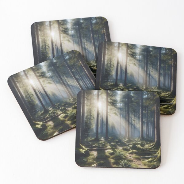 Item preview, Dense Forest With Sunlight Filtering Through The Trees. designed and sold by IrsathThaslima.