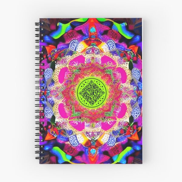 Item preview, Positive Vibrations Colorful Retro Musical & Movement Mandala Interactive QR code scannable Image  designed and sold by B-DIFF-e-RENT.