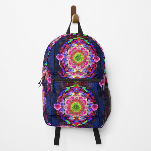 Item preview, Positive Vibrations Colorful Retro Musical & Movement Mandala Interactive QR code scannable Image designed and sold by B-DIFF-e-RENT.