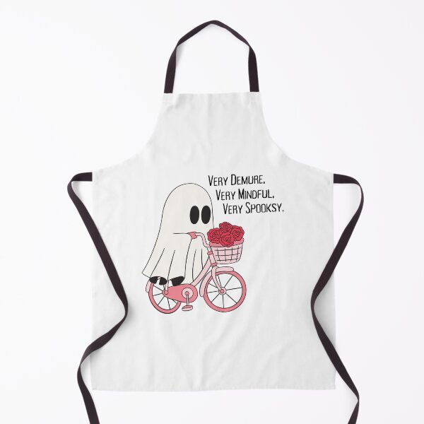 Item preview, Very Demure, Very Mindful - Cute Ghost on Bicycle designed and sold by Teribelle.