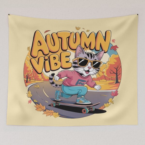 Item preview, CAT - AUTUMN VIBE designed and sold by 123ks.