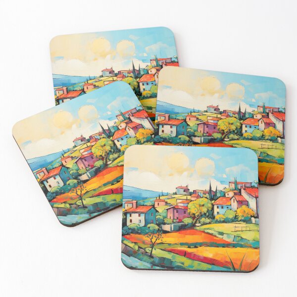 Item preview, Fauvism - Village Vista designed and sold by KootenayDesigns.