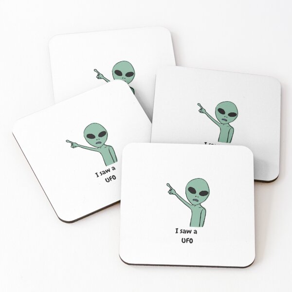 Item preview, "I saw a UFO" Funny Alien Graphic designed and sold by CoolCrap-.