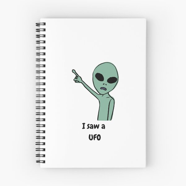 Item preview, "I saw a UFO" Funny Alien Graphic designed and sold by CoolCrap-.