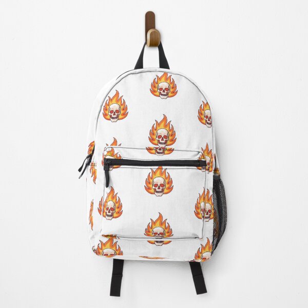 Item preview, Doodle a skull engulfed in dynamic flames designed and sold by rasagamastore.