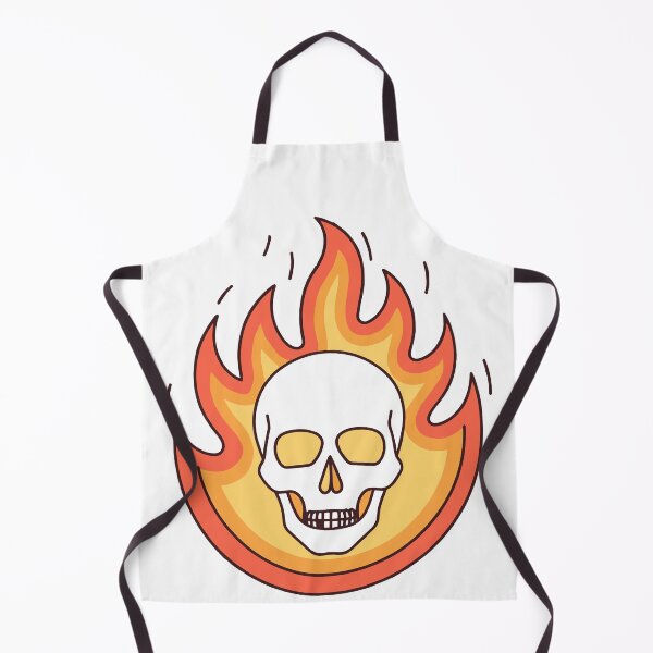 Item preview, Doodle a skull engulfed in dynamic flames designed and sold by rasagamastore.