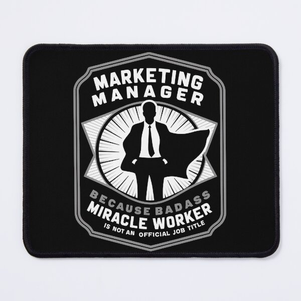 Vista previa del artículo con la obra «Gerente de marketing porque un», diseñado y vendido por blackkramla.