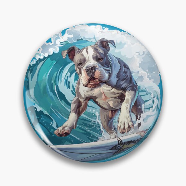 Item preview, Surfing American Bully designed and sold by VelvetRoom.
