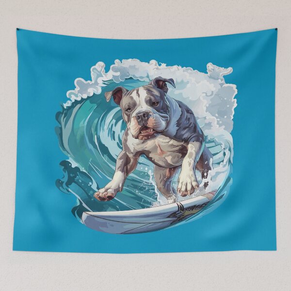 Item preview, Surfing American Bully designed and sold by VelvetRoom.