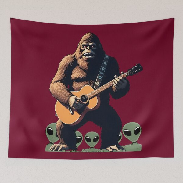 Item preview, Bigfoot Alien guitar  designed and sold by Colorfulman.