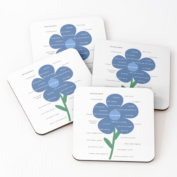 Item preview, In My Control Blue Flower  designed and sold by Ideas-BYDESiGN.