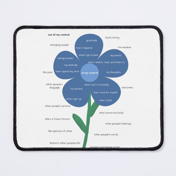 Item preview, In My Control Blue Flower  designed and sold by Ideas-BYDESiGN.