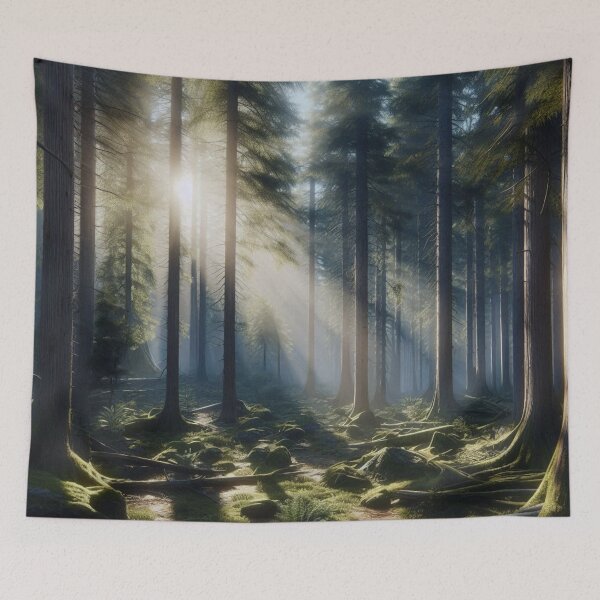 Item preview, Dense Forest With Sunlight Filtering Through The Trees. designed and sold by IrsathThaslima.