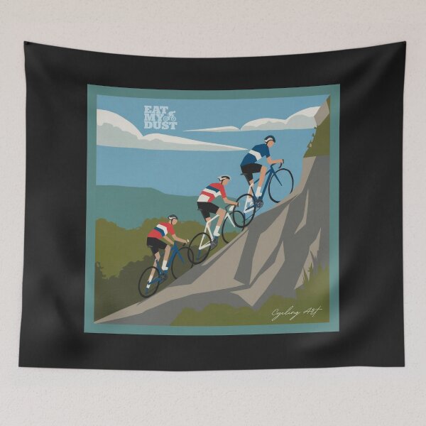 Item preview, Cycling Art - The View Will Be Worth It, Honest - Eat My Dust designed and sold by EatMyDust-Bike.