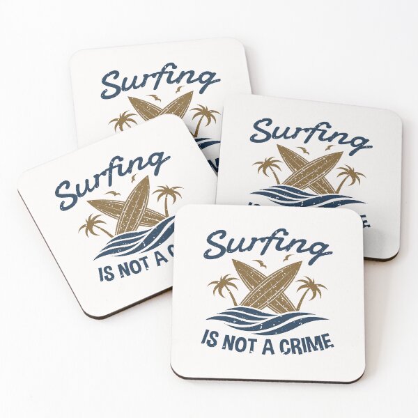 Item preview, Surfing Is Not a Crime Funny Surfer designed and sold by jaygo.
