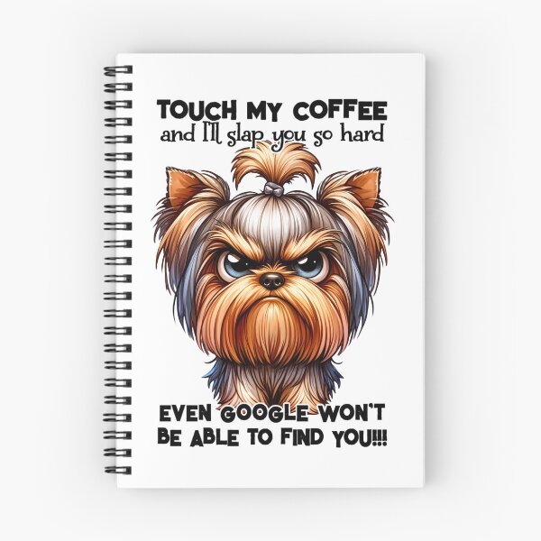 Item preview, Grumpy angry dog warns do not touch my coffee designed and sold by LoneAngel.