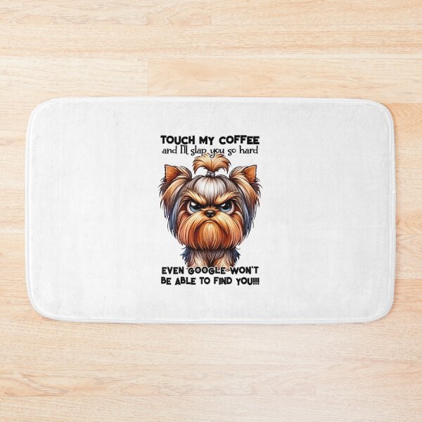 Item preview, Grumpy angry dog warns do not touch my coffee designed and sold by LoneAngel.