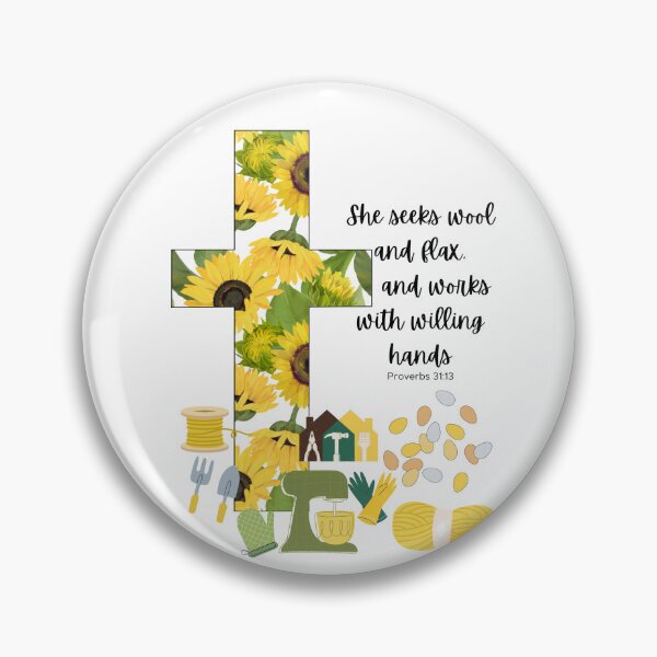 Item preview, Proverbs 31 Cross Work With Hands Sunflowers designed and sold by Ideas-BYDESiGN.