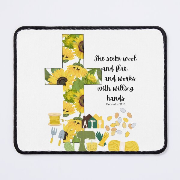 Item preview, Proverbs 31 Cross Work With Hands Sunflowers designed and sold by Ideas-BYDESiGN.