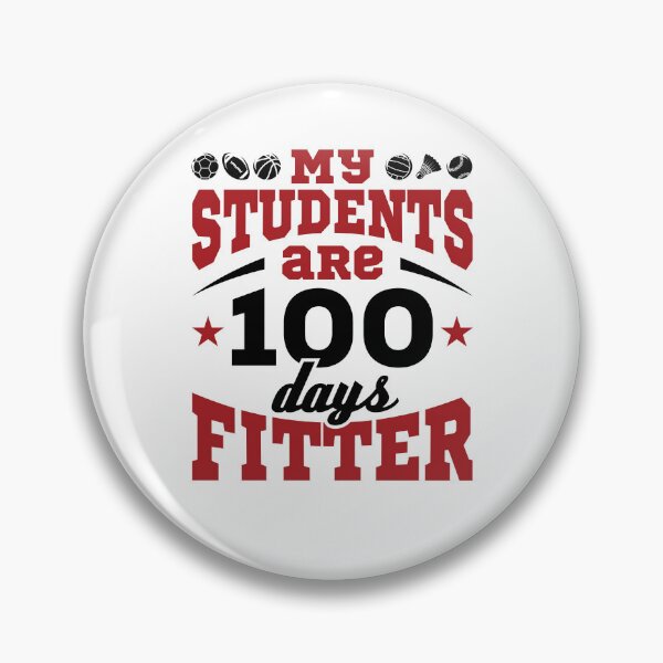 Item preview, PE Teacher Coach 100 Days of School Fitter designed and sold by jaygo.