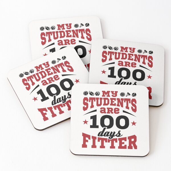 Item preview, PE Teacher Coach 100 Days of School Fitter designed and sold by jaygo.