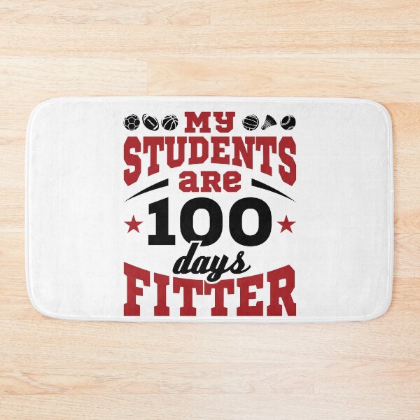 Item preview, PE Teacher Coach 100 Days of School Fitter designed and sold by jaygo.