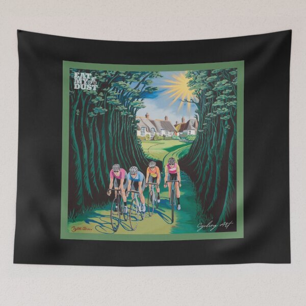 Item preview, Cycling Art - Gravel Sunset - Eat My Dust designed and sold by EatMyDust-Bike.