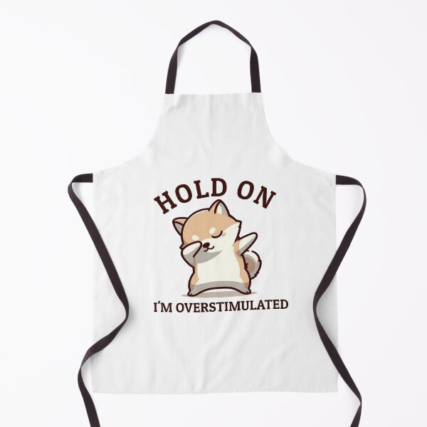 Item preview, Hold On I'm Overstimulated, Retro , Funny Dog , Meme designed and sold by svarupa.