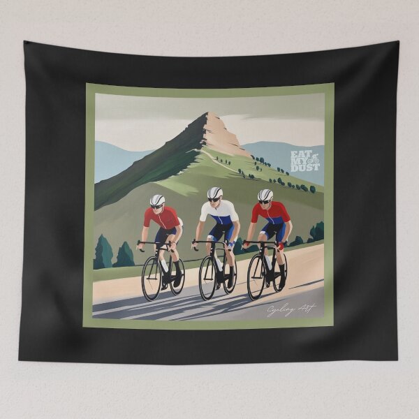 Item preview, Cycling Art - A Minimalist Mountain - Eat My Dust designed and sold by EatMyDust-Bike.