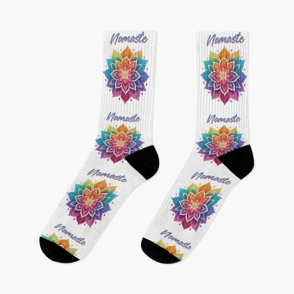 Item preview, Colorful Mandala Namaste Lotus Flower designed and sold by Margival.
