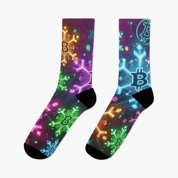 Artikelvorschau, Neon Bitcoin Snow entworfen und verkauft von DreamsofPeace.