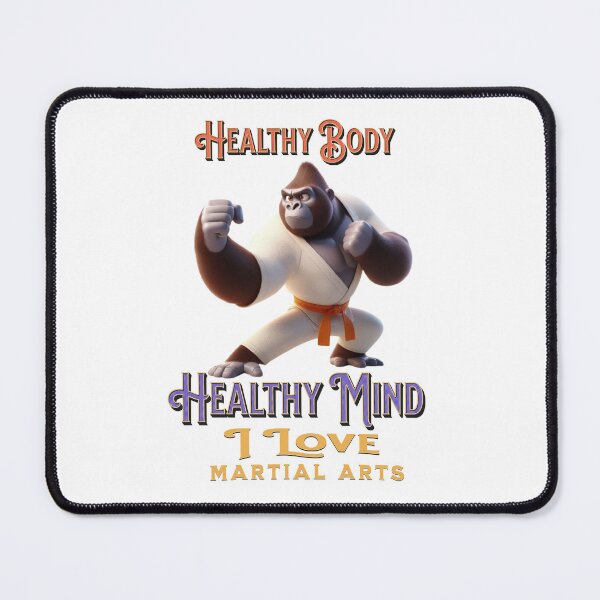 Item preview, Gorilla practicing martial arts designed and sold by I-love-music.