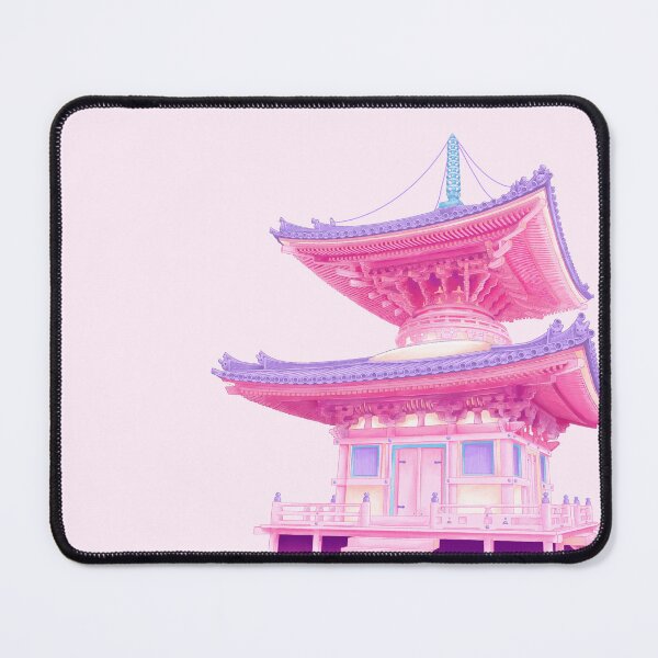 Item preview, Cute Pink Japanese Pagoda designed and sold by SugarMochi.