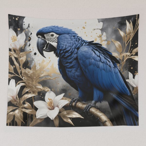Item preview, The parrot and the flowers designed and sold by LilithsDesires.