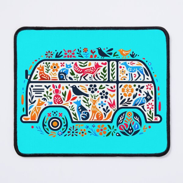Item preview, Scandinavian Folk Art Campervan designed and sold by FOLK ART FUSION.
