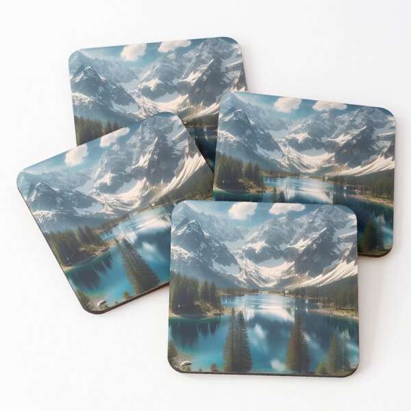 Item preview, Lakes in the mountains designed and sold by mahmoudfarrag.