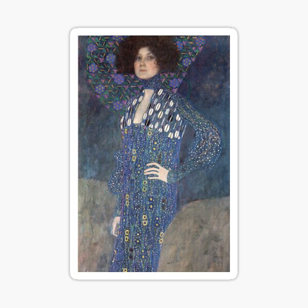 Emilie Flöge by Klimt Sticker