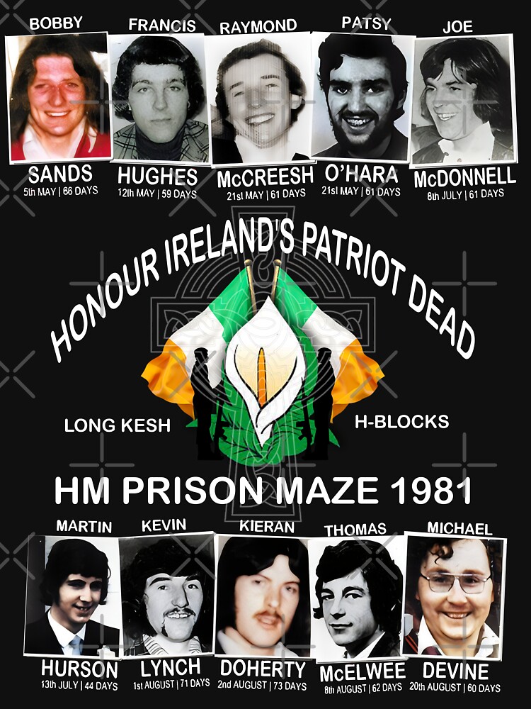 Thumbnail 7 of 7, Essential T-Shirt, Irish Hunger Strike 1981 designed and sold by FemWear.