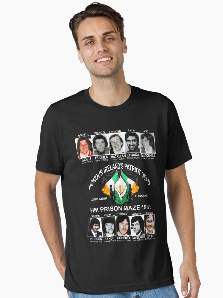 Thumbnail 1 of 7, Essential T-Shirt, Irish Hunger Strike 1981 designed and sold by FemWear.