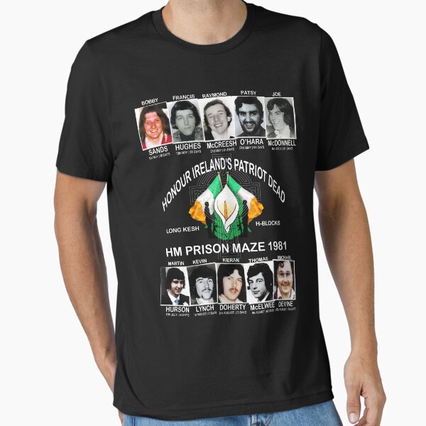 Vista previa del artículo con la obra «Huelga de hambre irlandesa de 1981», diseñado y vendido por REAL IRISH GIFTS.