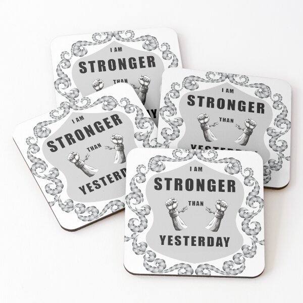 Item preview, "Stronger Today, Unbreakable Tomorrow" designed and sold by RhonDesign.